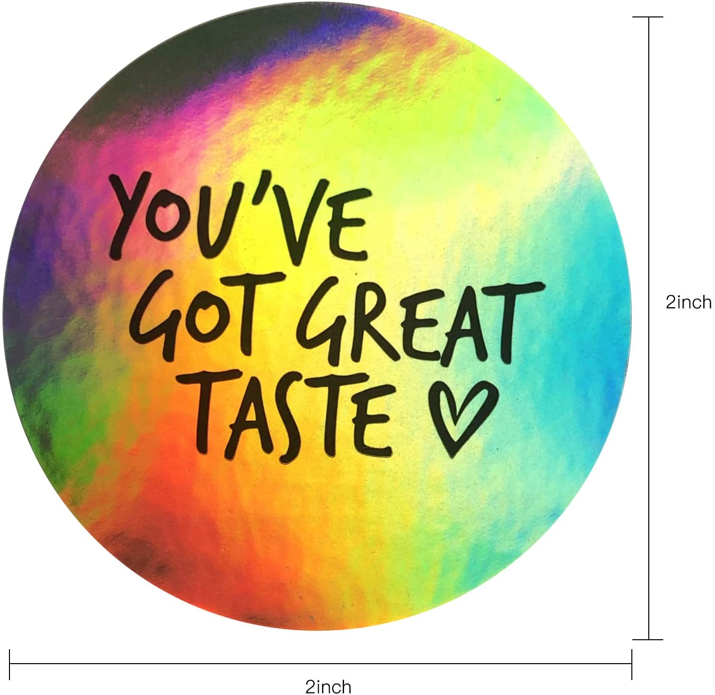 Custom Holographic Thank You Stickers
