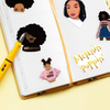 Inspirational Black Girl Melanin Poppin Stickers 50PCS for Laptop Waterproof Durable Trendy PVC Laptop Decal Sticker