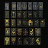 Holographic Hot Stamping Craft Stickers Gold Glitter Stickers for Junk Journals, Planners, Scrapbooking