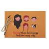 Family Where Life Begins And Love Never Ends Scrapbook Memory Guest Book for Family Gathering