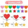 3D Custom Logo Children Colorful Glitter Foam Sticker Stars Heart Shapes Glitter Self Adhesive Puffy Sticker Play Set