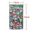 Christmas Foam Sticker Winter Colorful Printing Self-Adhesive 3D Puffy Stickers with Santa Claus Christmas Tree Snowman Reindeer