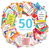 Inspirational Note Inspirational Card Set Daily Positive Spiritual Motivation Quotes Waterproof Affirmation Cards