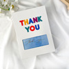 Personalized Cardboard Thank You Cards Custom with Logo And Envelope, Thank You for Your Order Card