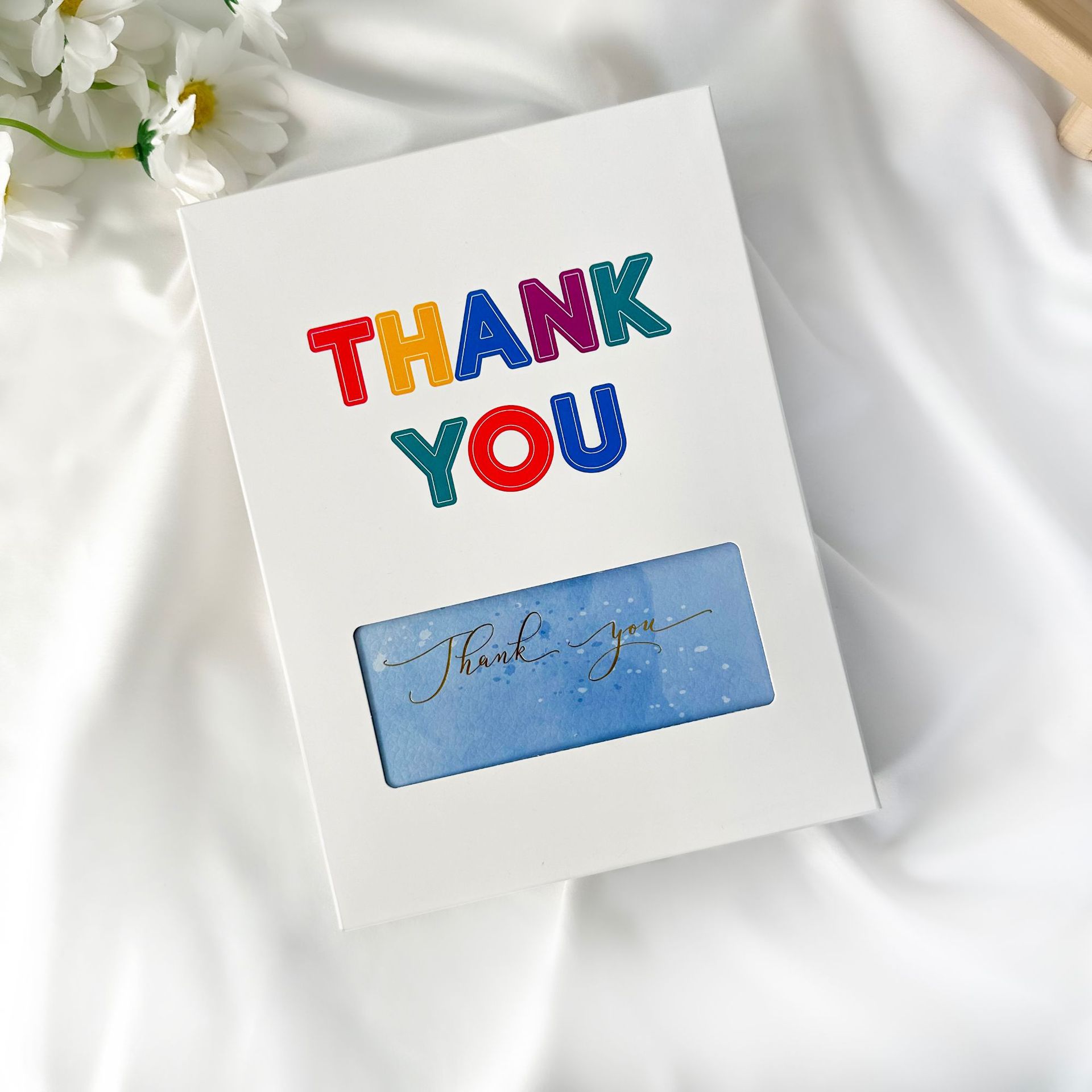 Personalized Cardboard Thank You Cards Custom with Logo And Envelope, Thank You for Your Order Card