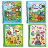 Colourful Magic Water Drawing Notebook Coloring Book with Pen Educational Learning Toys for Kids