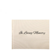 Hardcover Linen Funeral Guest Book for Sign in Celebration of Life Memorial Service
