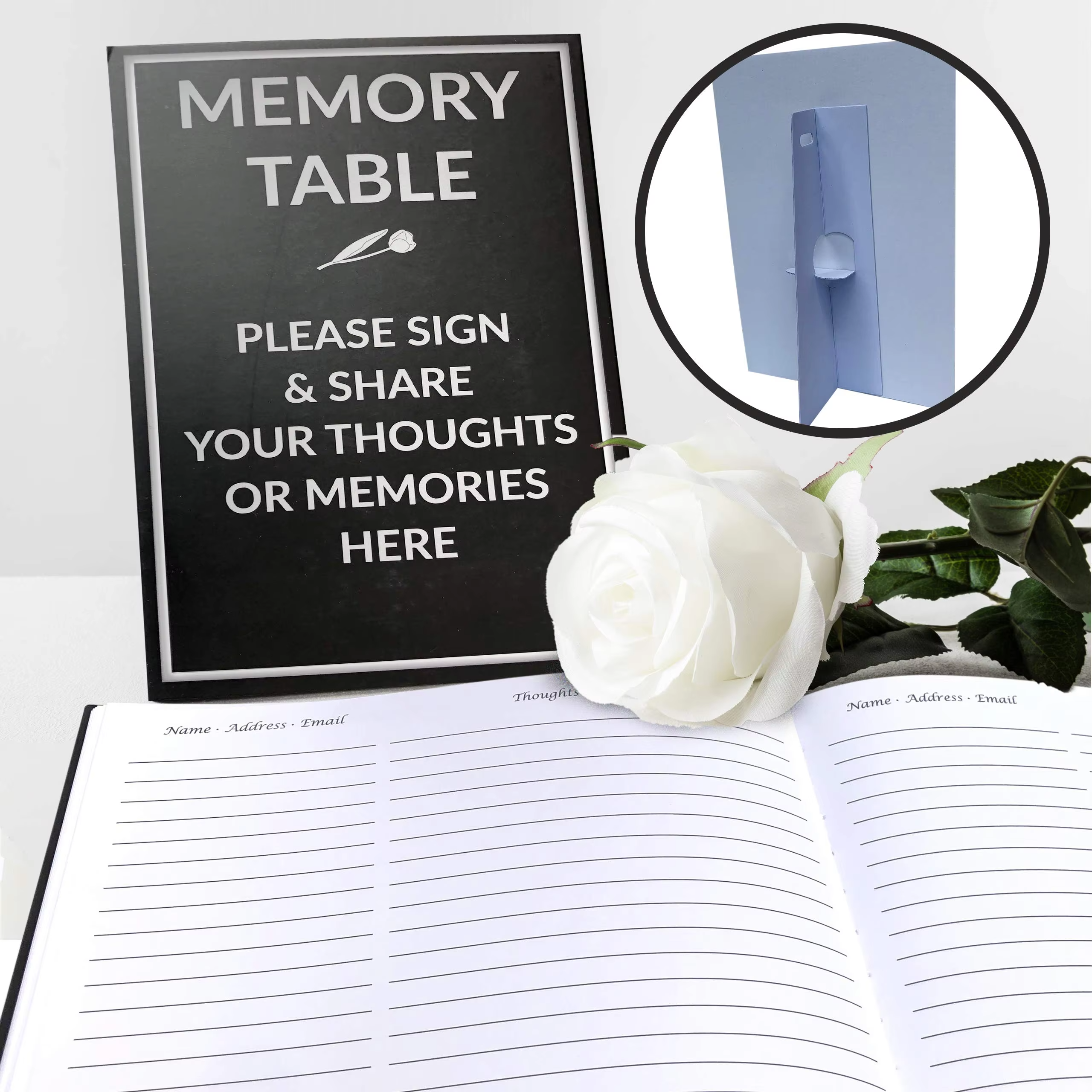 Funeral Guest Book for Memorial Service Celebration of Life Guest Book Funeral Memory Book