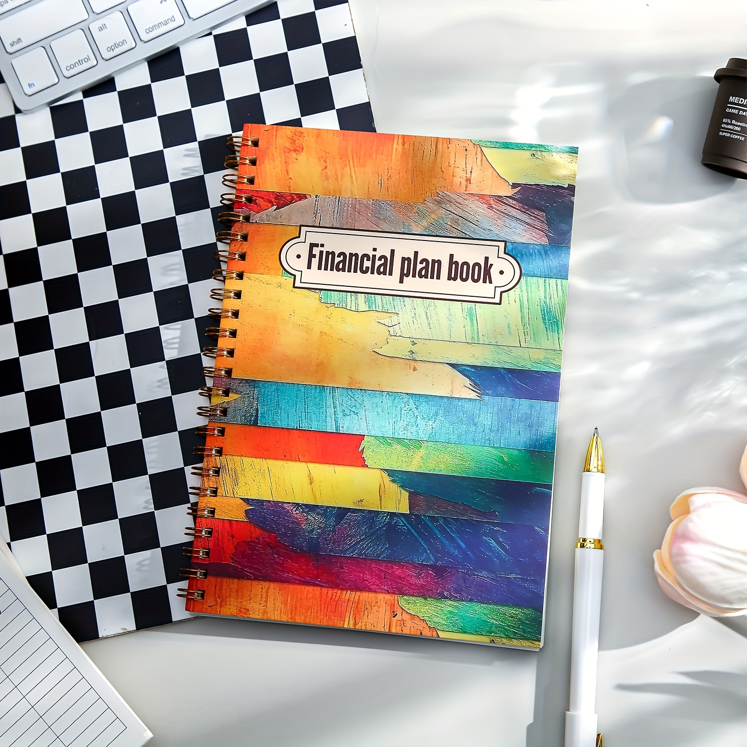 52 Sheet Spiral Bound Expense Tracker Journal for Adults with Budgeting Templates Monthly Calendars And Goal Setting Pages