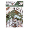 Make Your Own Coffee Shop DIY 3D Sticker Scene Room Sticker Book Quiet Book for Kids Gift Create Your Own 3D Scene