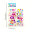 Adorable 3D Cartoon Dress-Up Girl Puffy Stickers for Toddlers, Bulk Sticker Sheets DIY Decorative Stickers for Kids' Rooms