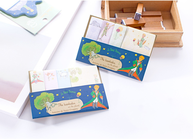 Aesthetic Stationery Cute Little Prince Sticky Memo Pad Notes Kawaii Office Supplies