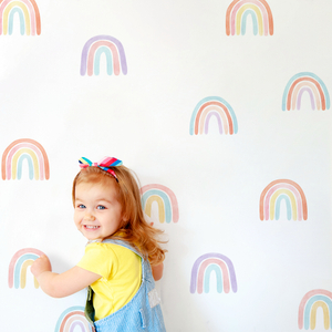 Custom Rainbow Wallpaper Kids Bedroom