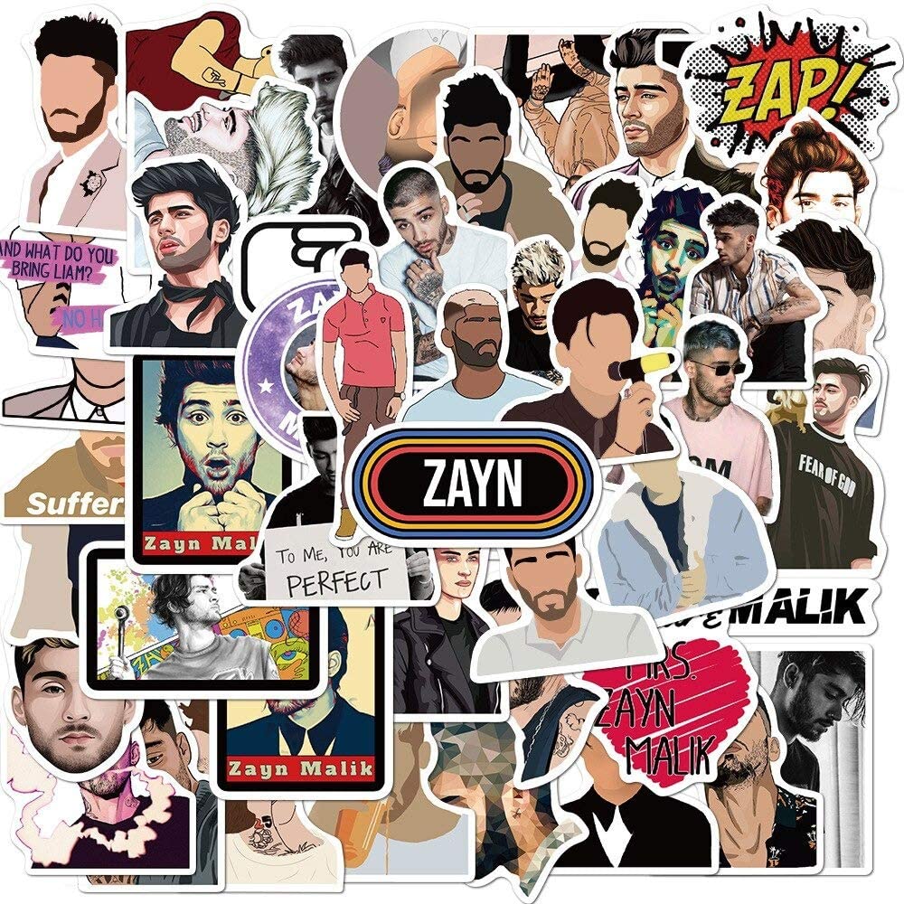 Singer Zayn Malik Stickers Waterproof Laptop Skateboard Die Cut Sticker