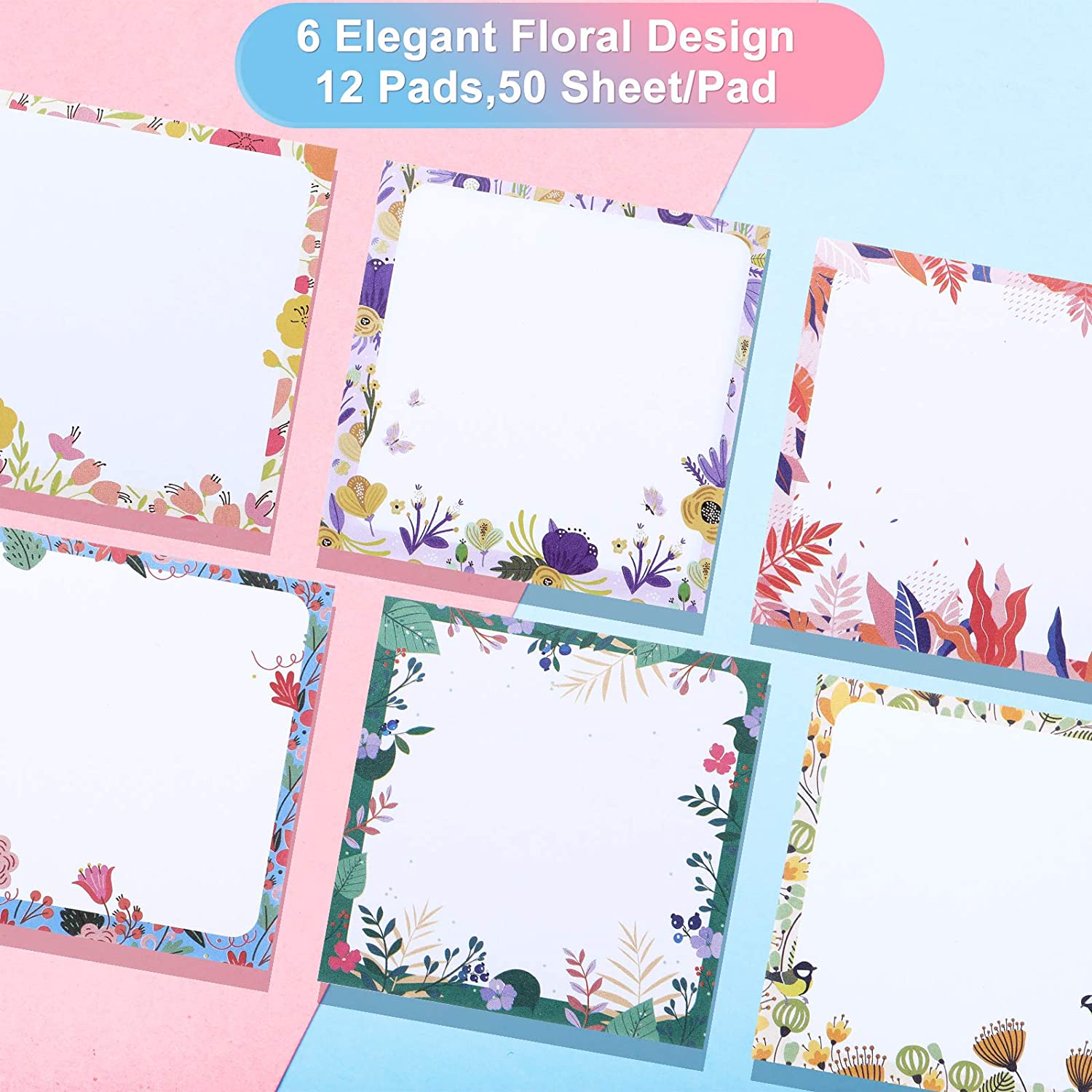 Desktop Sticky Notes Self-Adhesive Computer Reminder Note Pads Sticky Memo Notes 