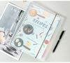 120GMS Recipe Book Binder To Write in Your Own Recipes for Baking with PP Cover & Back Storage Pocket & Tab