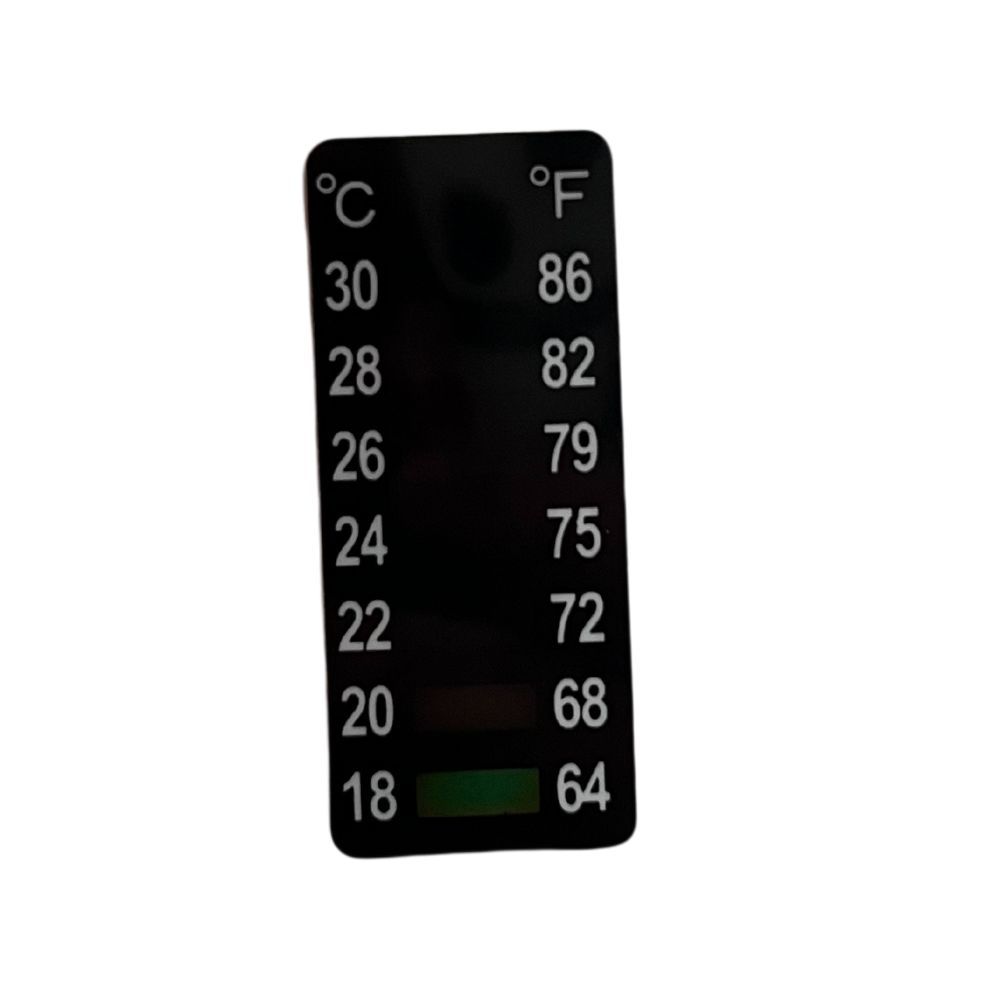 Horizontal Stick On Thermometer Strip Horizontal Thermometer Stickers Digital Temperature Display 61-118°F (16-48°C)