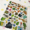 Custom Printing 3d Dome Epoxy Resin Sticker Sheet Kids Cute Animal Plants Fruit Sticker Decoration