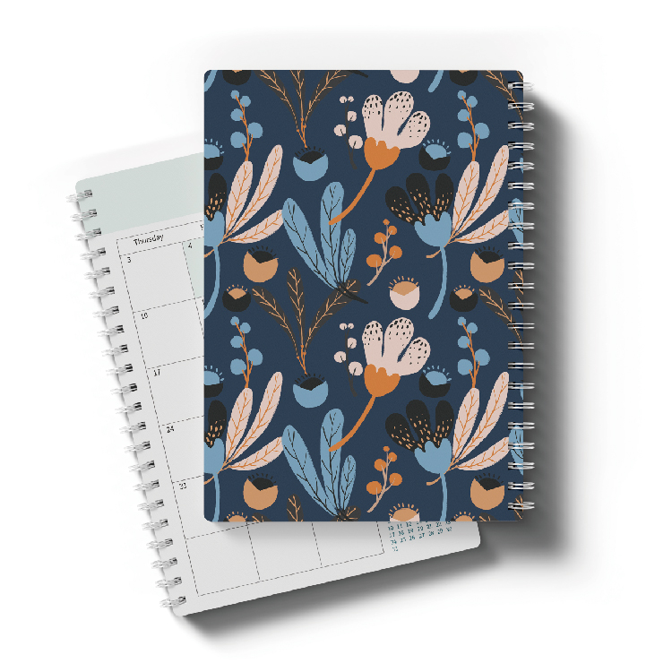 Dated Planner And Calendar Start Sunday Ruled Weekly And Monthly Jan. 2025 - Dec. 2025 Spiral Notebooks