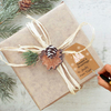 Kraft Stickers for Packaging Label Wholesale 6 Styles Brown Christmas Holiday Gift Packaging Sticker Label