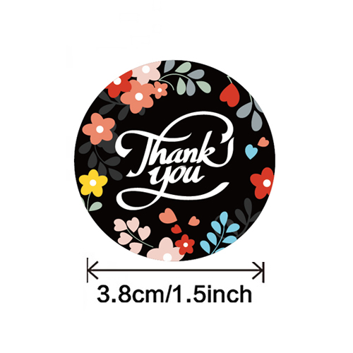 1.5 Inch 500Pcs Label Thank You Stickers Waterproof for Small Business