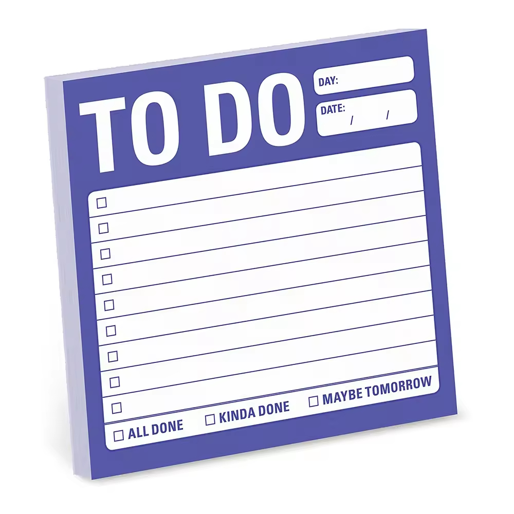 Knock Mental Note Pad Sticky Notes To Do List Custom Notepad