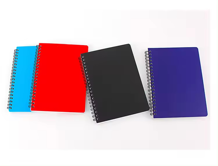 A5 60Sheets Solid Colors Composition Book Spiral Notebook for Student School Supplies