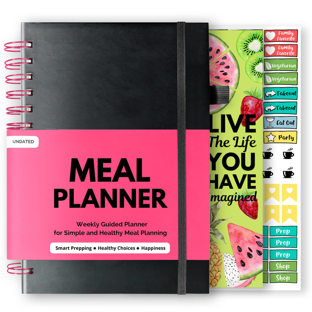 Healthy Diet and Weight Loss Tracking Meal Menu Planner Journal Notebook