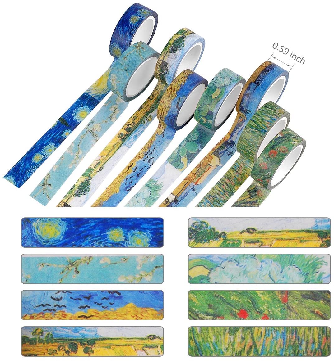 Custom Stickers Inspired Washi Tape Flower Sticker Sheet for Arts DIY Crafts Gift Wrapping Scrapbook
