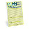 Plan of Attack Daily Planner Notepad - English Language Adult To-Do List for Maximum Productivity, Goal-Oriented Task Management