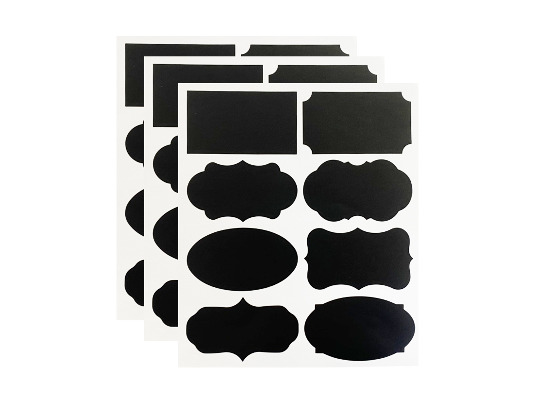 New Design Waterproof Chalkboard Label Sticker Home Jars Bottles Tag Chalkboard Labels Bulk With Pen 