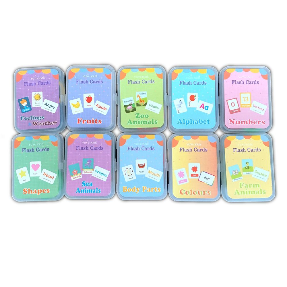 Fun Learning Baby Educational Flash Cards in Stock Flash Card Printing Customized