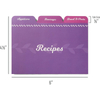 24 Recipe Card Dividers 4 X 6 Inches Index Card Dividers with Floral Pattern 1/3 Cut Tabbed Note Cards Helps Organize Recipe Box