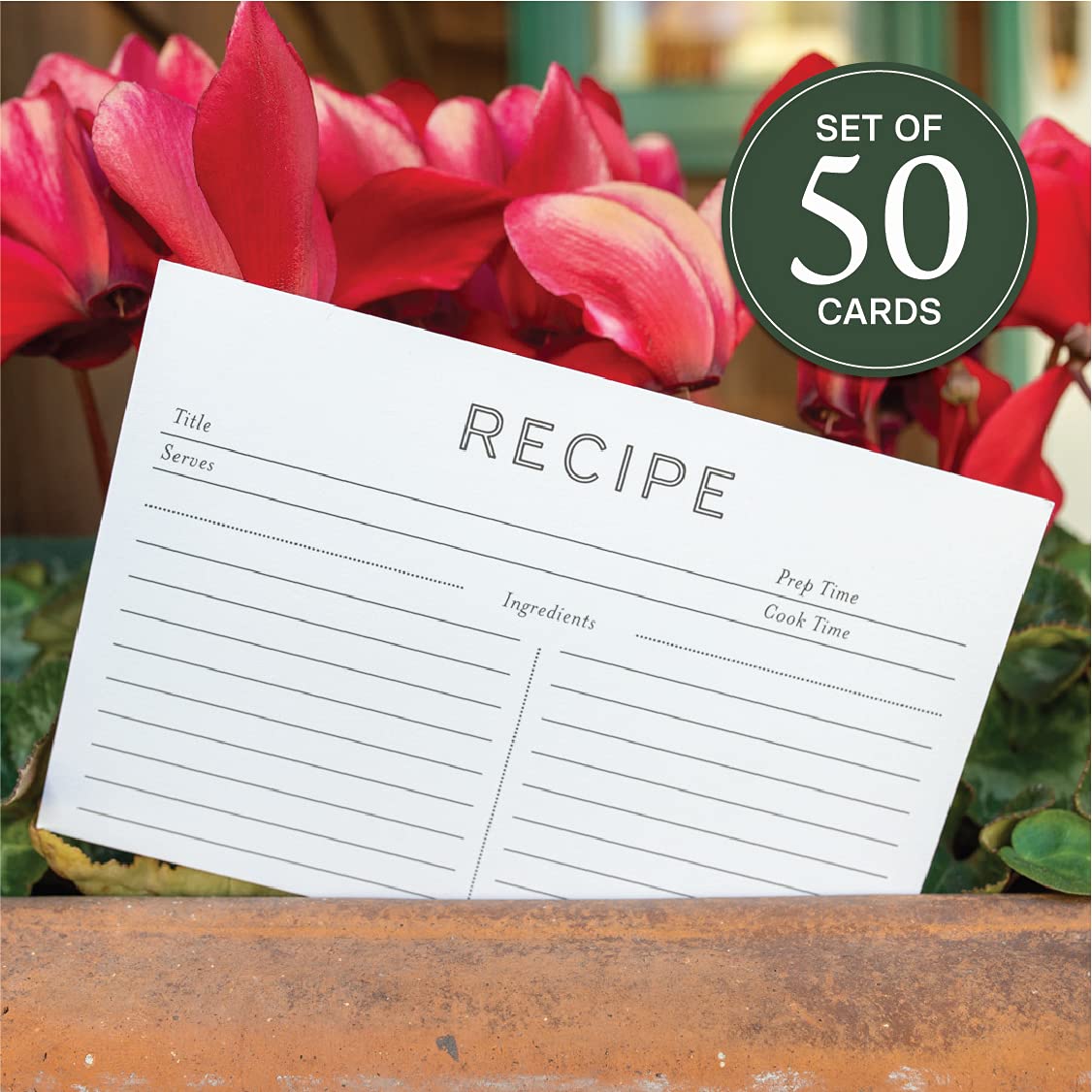 Double Sided Recipe Card Paper Kraft Paper Blank Note Cards