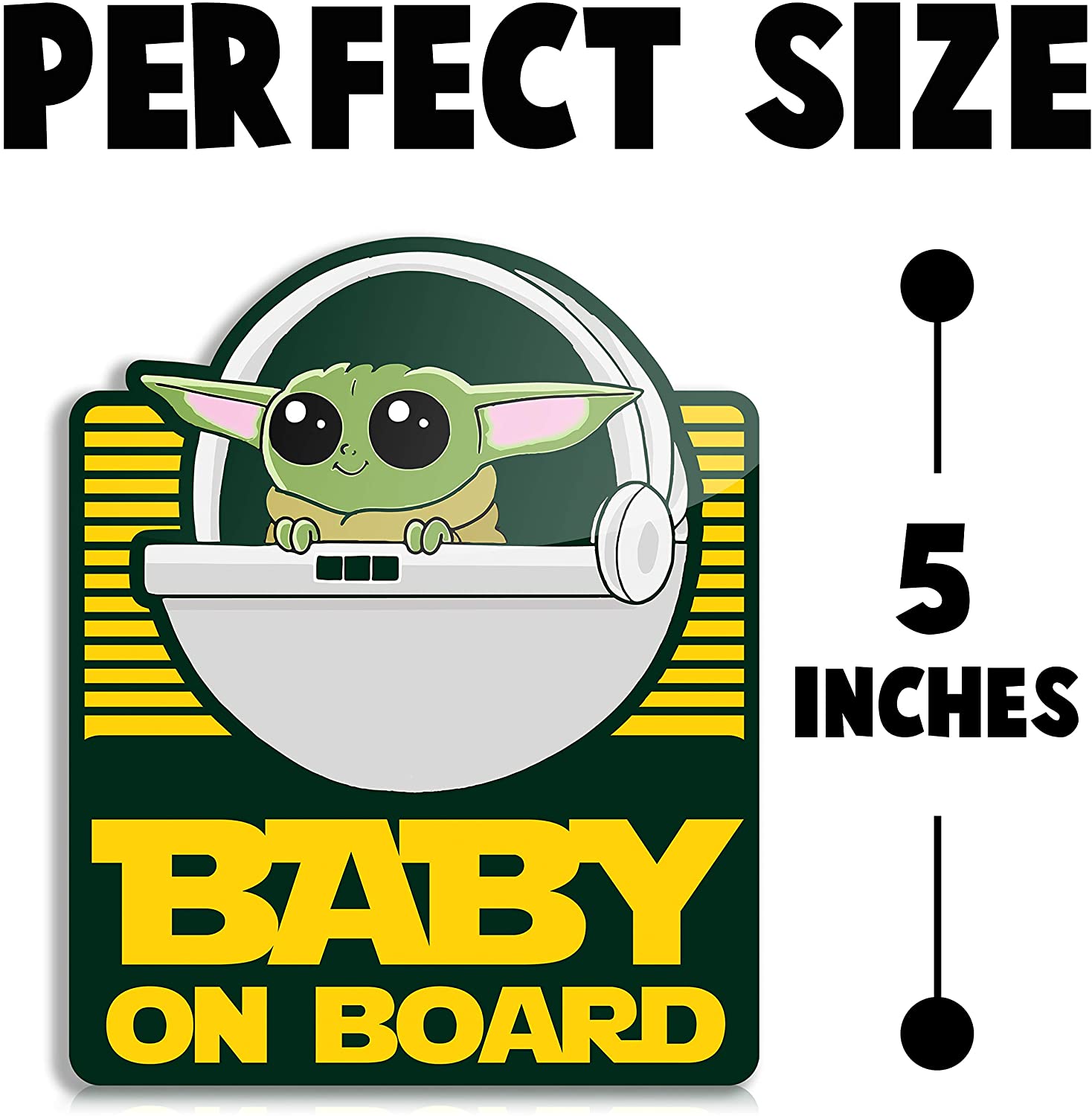 Baby Yoda Car Decals Stickers Vinyl Custom For Cars