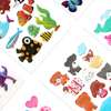 Non-toxic 3D Pe Wall Stickers Animal Puffy Sticker Custom Cartoon Cute Foam Sticker
