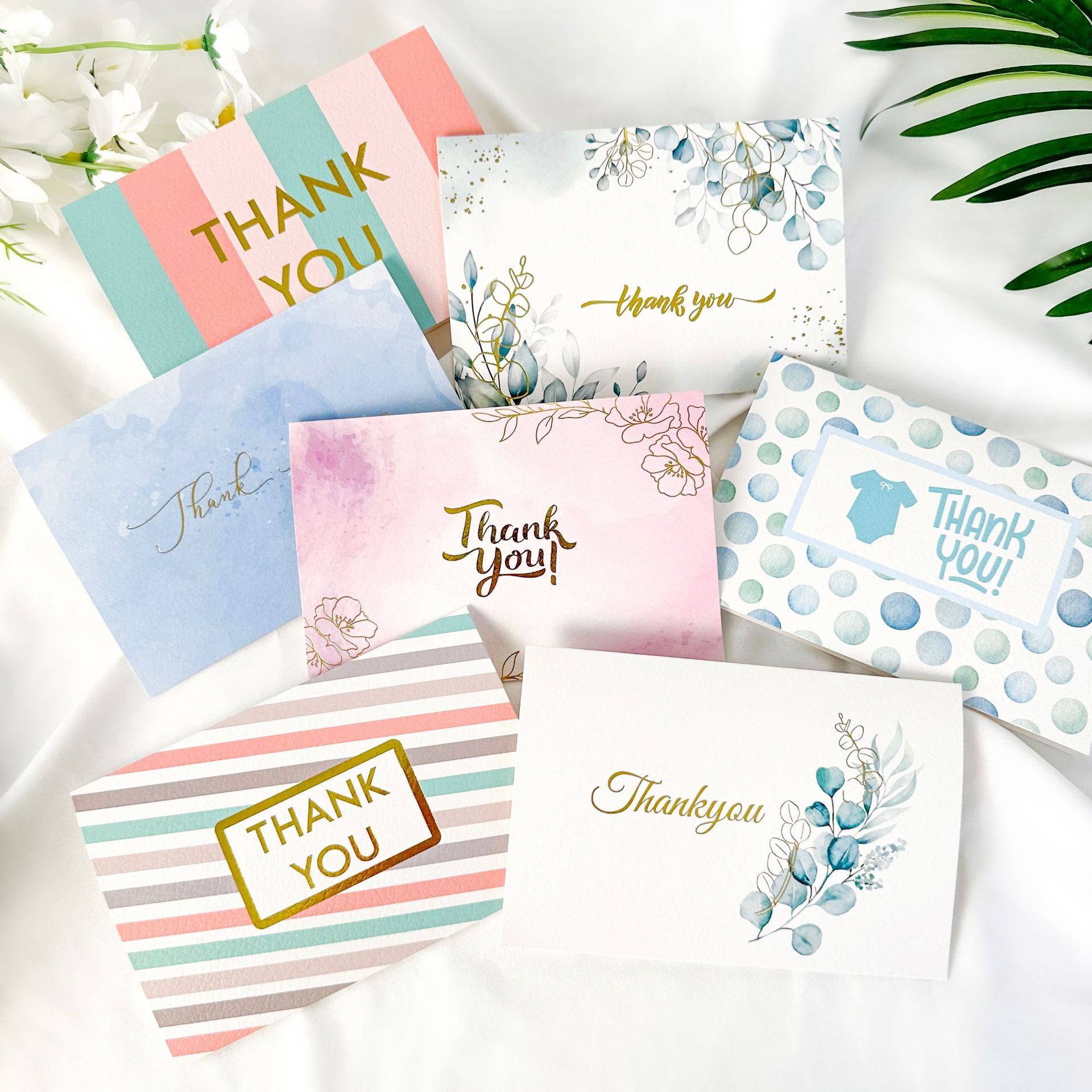 Personalized Cardboard Thank You Cards Custom with Logo And Envelope, Thank You for Your Order Card