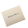 Hardcover Linen Funeral Guest Book for Sign in Celebration of Life Memorial Service