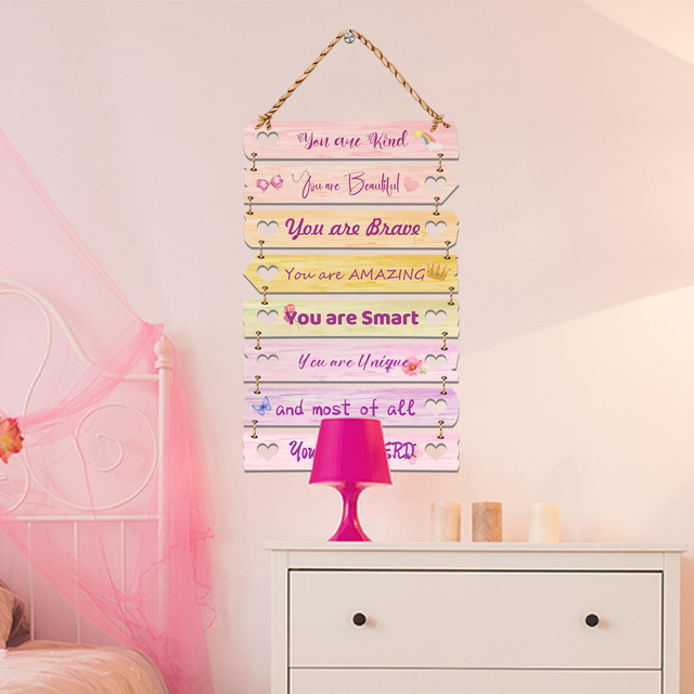 Inspirational Wall Decals Peel And Stick Colorful Positive Affirmations Wall Decor Removable Wall Stickers for Bedroom