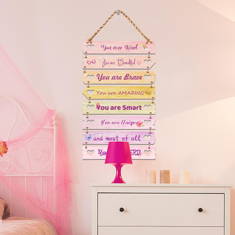 Inspirational Wall Decals Peel And Stick Colorful Positive Affirmations Wall Decor Removable Wall Stickers for Bedroom