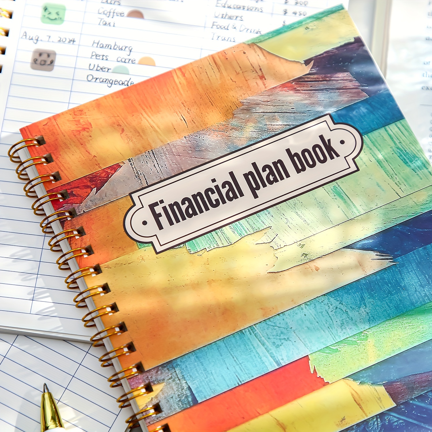 52 Sheet Spiral Bound Expense Tracker Journal for Adults with Budgeting Templates Monthly Calendars And Goal Setting Pages