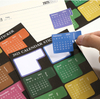 2025 Calendar Stickers Monthly Calendar Sticker Schedule Calendar Adhesive Sticky Divider Tabs for Planners Journal Notebook