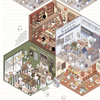 Make Your Own Coffee Shop DIY 3D Sticker Scene Room Sticker Book Quiet Book for Kids Gift Create Your Own 3D Scene