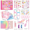 2025 DIY Journaling Set for Girls Gold Journal Kits Teenage 8-12 Scrapbook Kit Pink Cute Journal Diary Notebook Gift