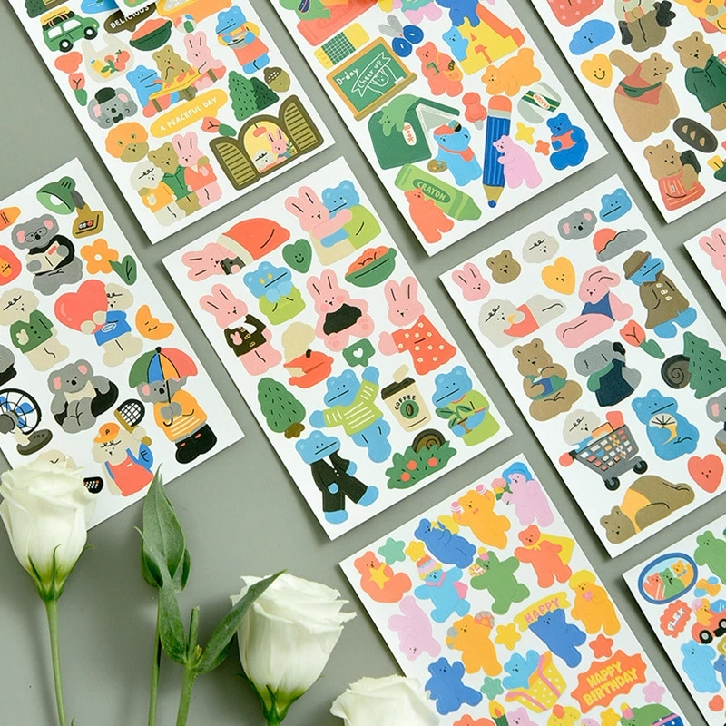Custom Animal Friends Series Kids Stickers