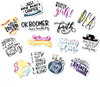 Custom Vinyl Luggage Stickers Pack