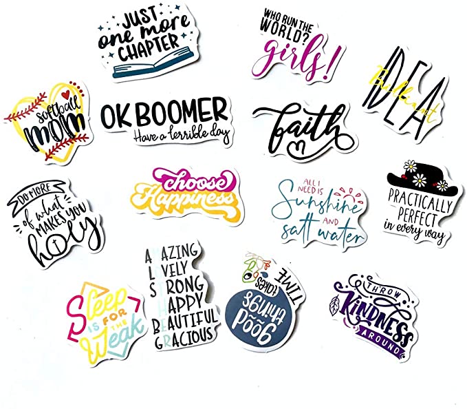 Custom Vinyl Luggage Stickers Pack