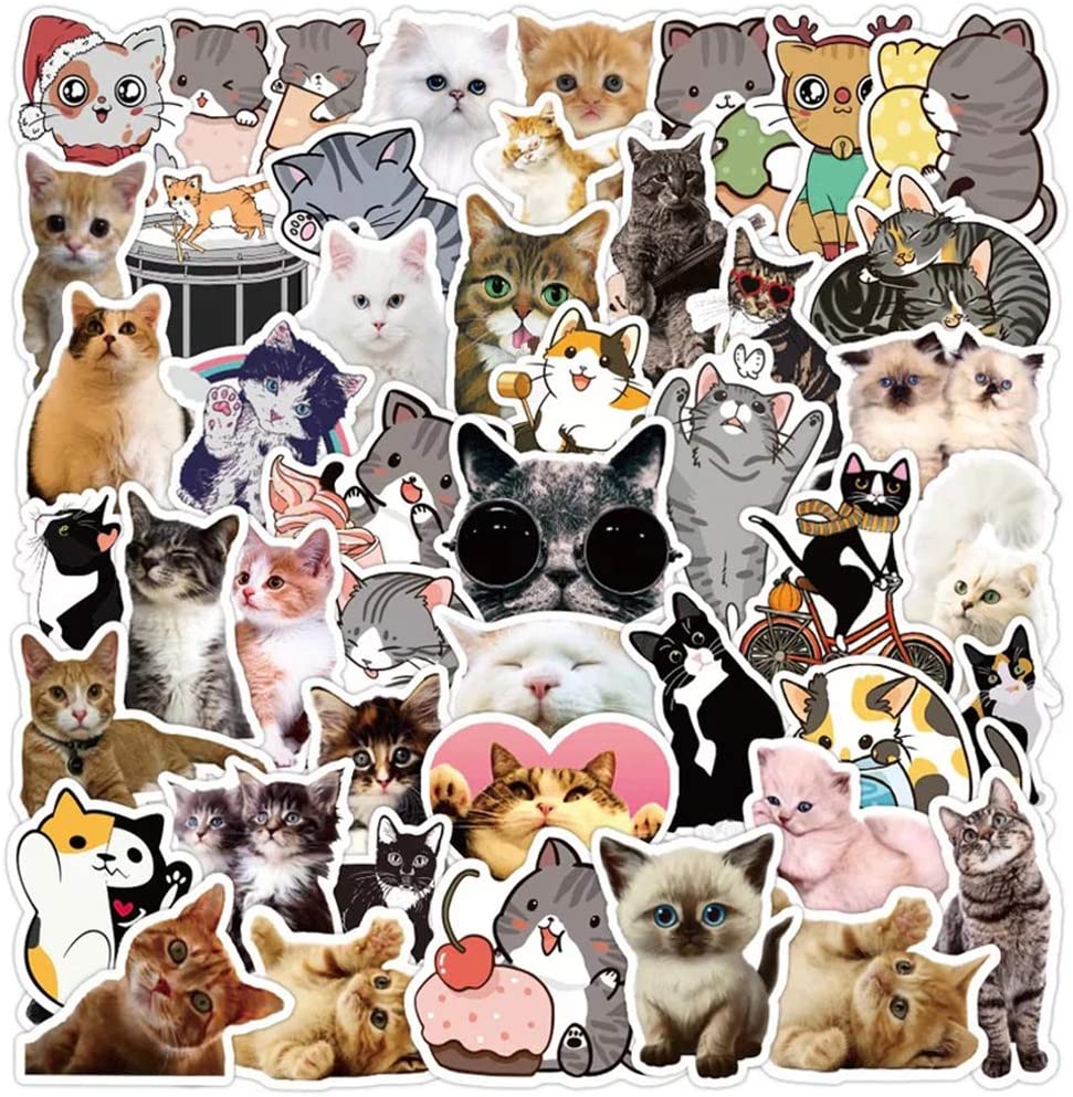 Cute Simons Cat Decal Waterproof Vinyl Stickers