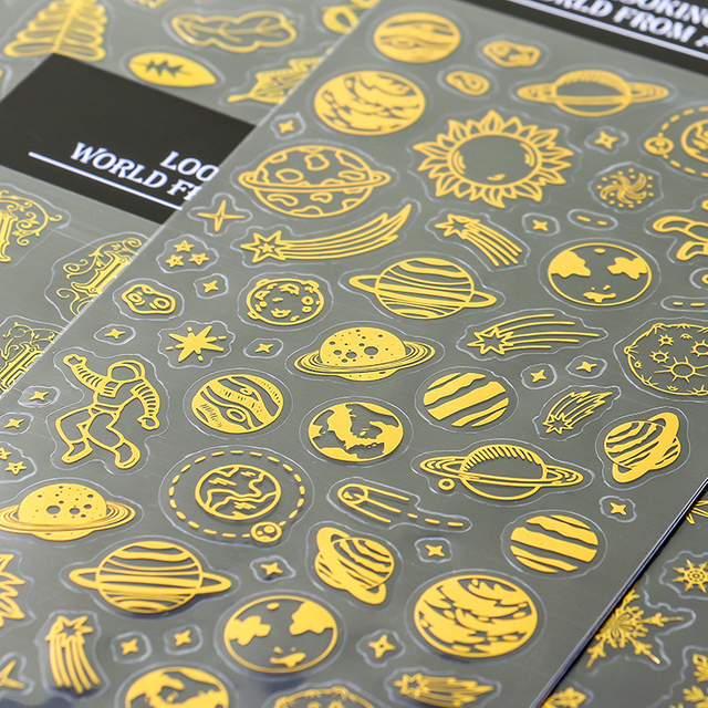 Gold Stamping Journal Stickers 