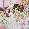 Gold Foil Letters Stars Heart Shape Custom Pattern Stickers